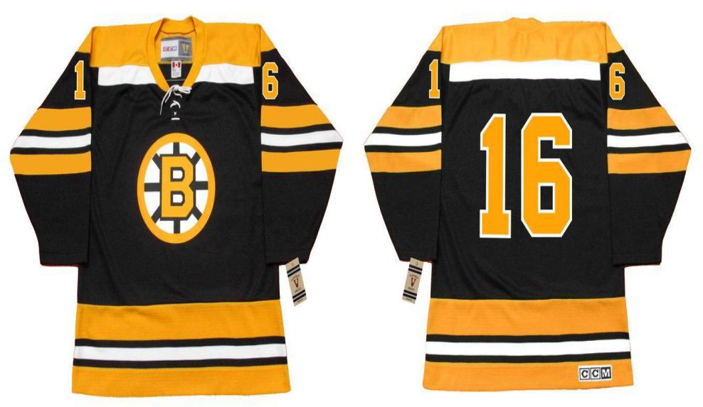 2019 Men Boston Bruins 16 Sanderson Black CCM NHL jerseys1